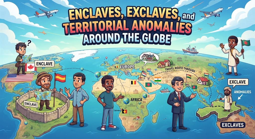 Enclaves, Exclaves, and Territorial Anomalies
