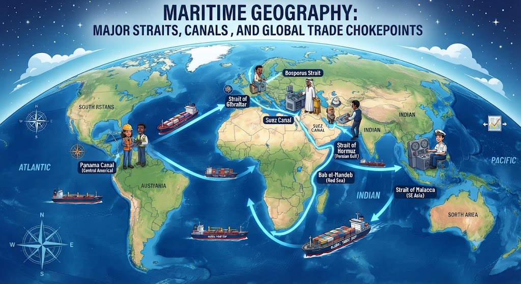 Maritime Geography: Major Straits and Canals